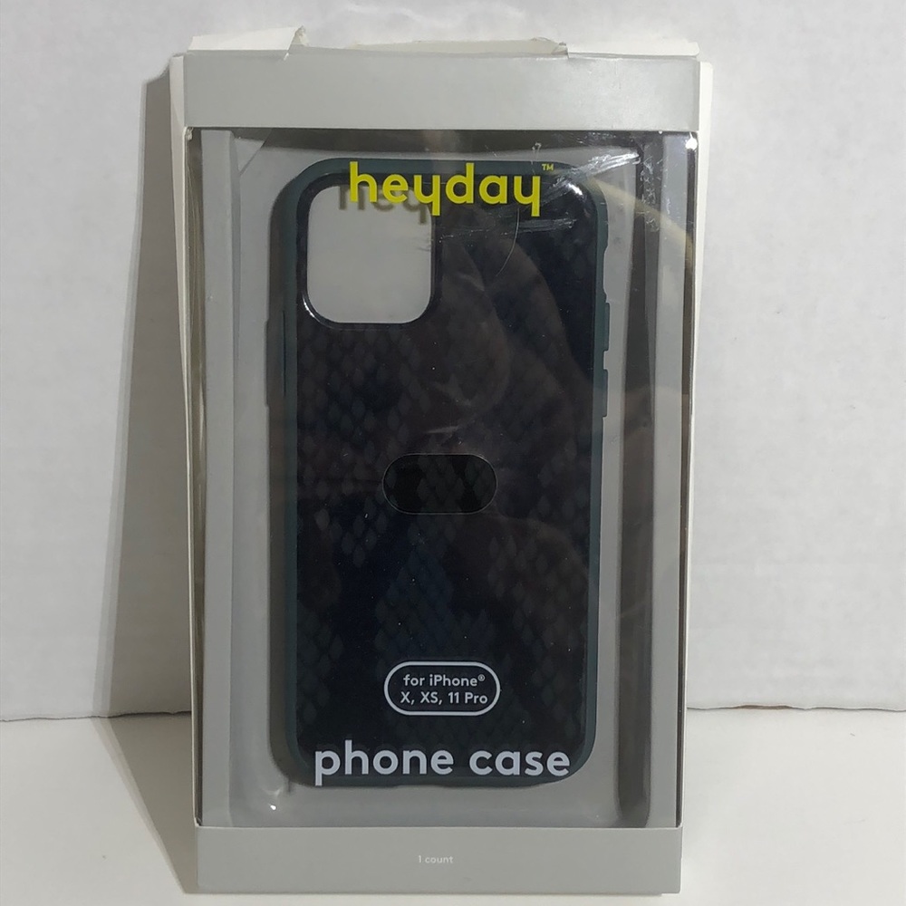 Heyday Green Snake Skin Print iPhone X/XS-11 Case